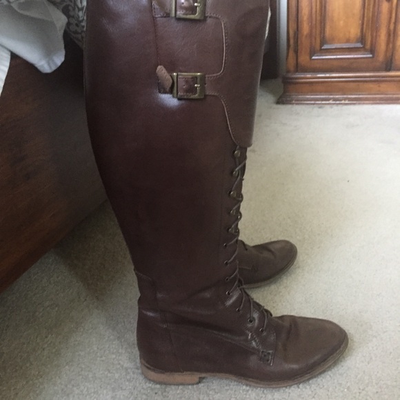 Charles David Rove Leather Riding Boots - Picture 1 of 8